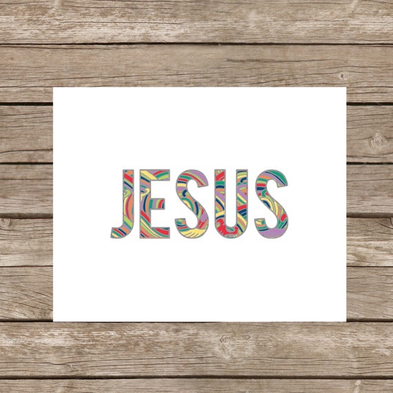 Jesus, 8x10 print