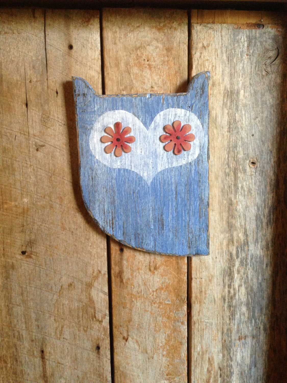 Rustic owl wood sign