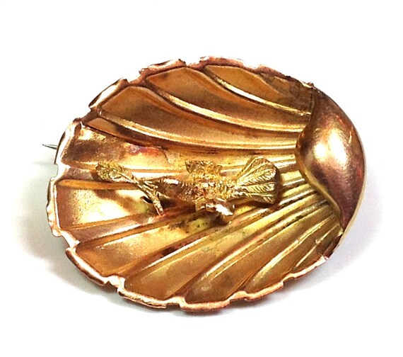 VICTORIAN ANTIQUE BROOCH Original C Clasp Rare by Goddessandco