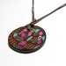 Brown Eye-catching Multicolor Pendant Unique Neckpiece Handmade in Ireland