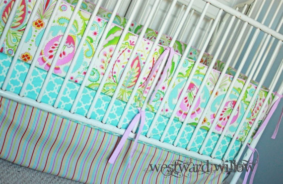 5 Piece Custom Crib Bedding Set w/FREE monogram