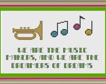 Pattern Music Maker | let go and let god inspirational cross stitch pattern Pattern Music Maker | let go and let god inspirational cross stitch pattern