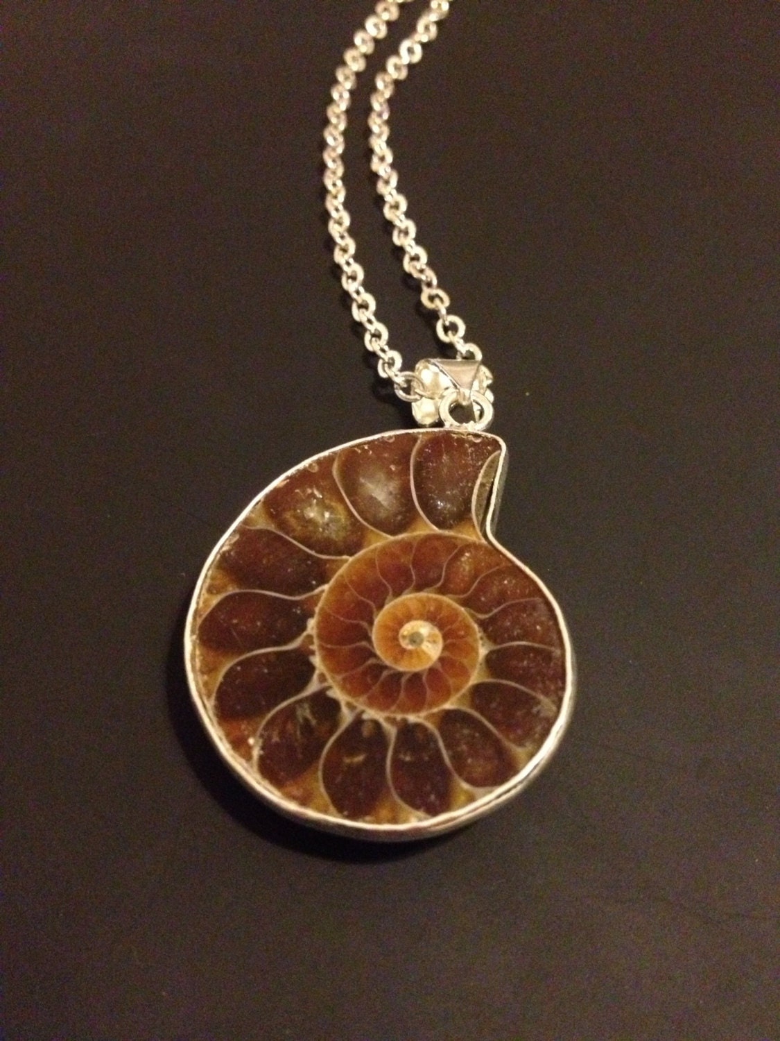 fossil pendant necklace