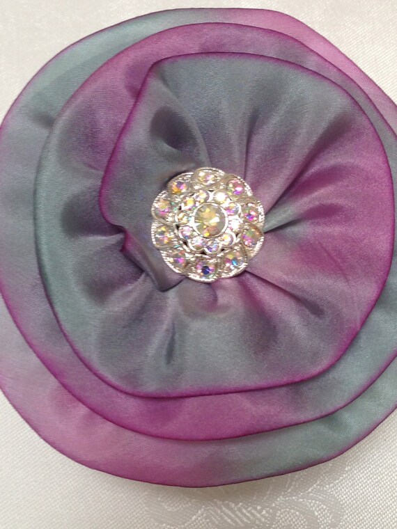 Women's Silk Kippah Bat Mitzvah Girl 's by VintageBloomsByEllen
