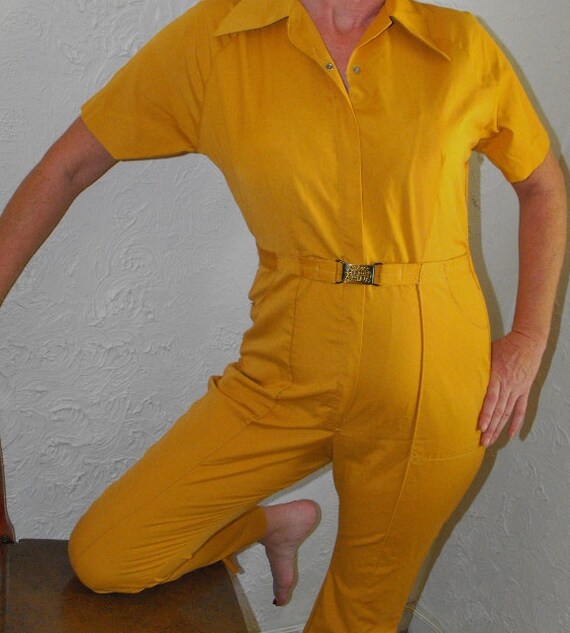 mustard yellow jumpsuit