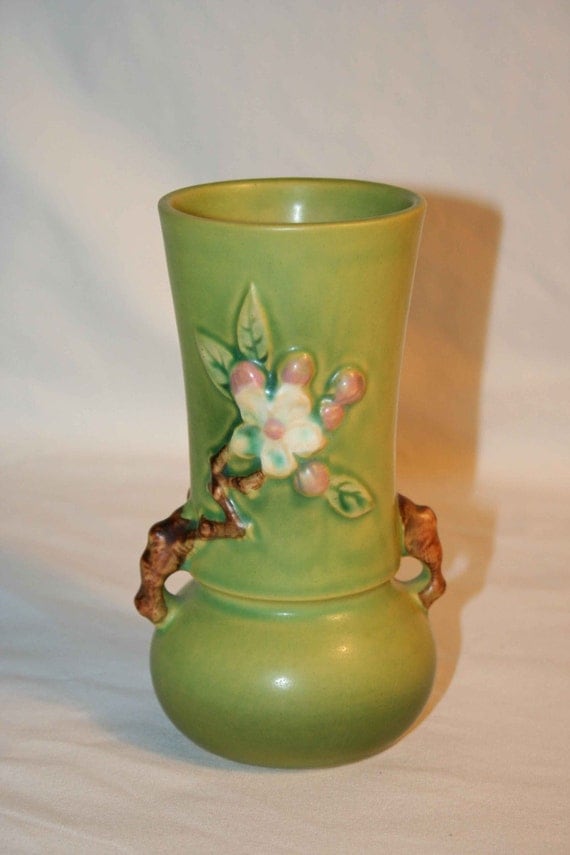 Vintage Roseville Apple Blossom Vase