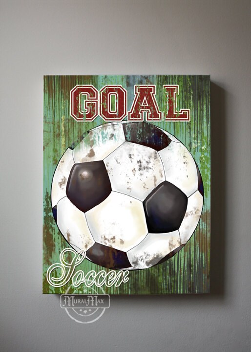 Soccer Art Sports Room Decor Canvas Art Soccer Nursery