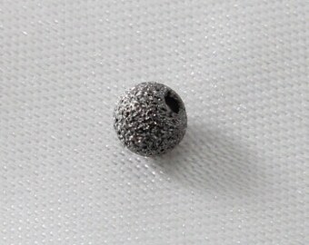 40 pcs - 4mm Gun Metal Stardust Beads