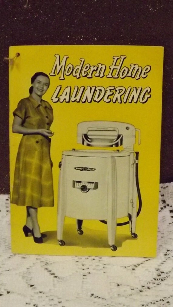Vintage 1940s SPEED QUEEN Wringer Washer Instruction Booklet