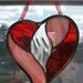 Sparkle Heart Stained Glass Suncatcher