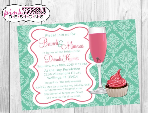 Mimosa Brunch Invitations 8