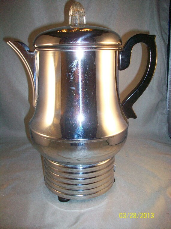 Farberware 12 Cup Electric coffee pot percolator Vintage.