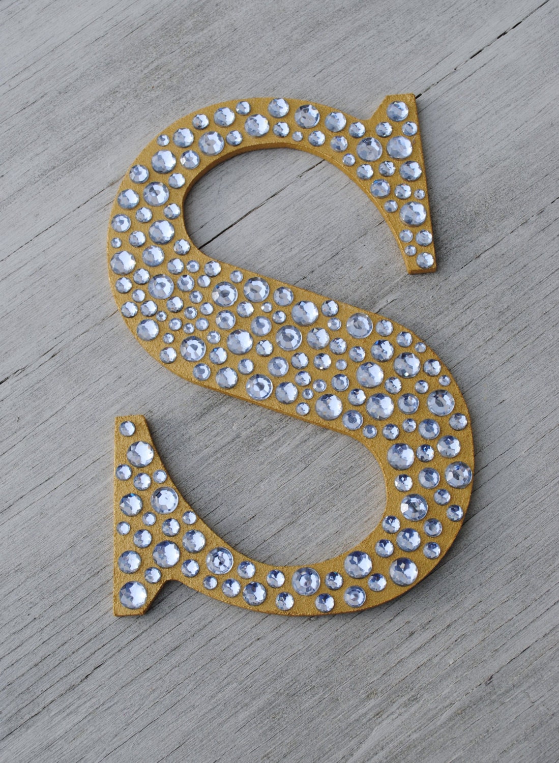 9 Sparkle Gold Bling Decorative Wall Letters Wedding