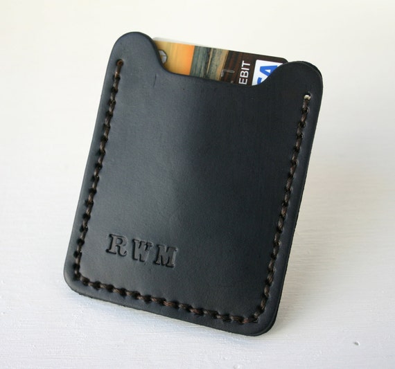 Flip Clip. Personalized Mens leather wallet with money clip