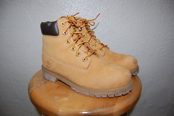 90s Hip Hop Grunge Timbs Timberland Leather Hiking Boots 7.5