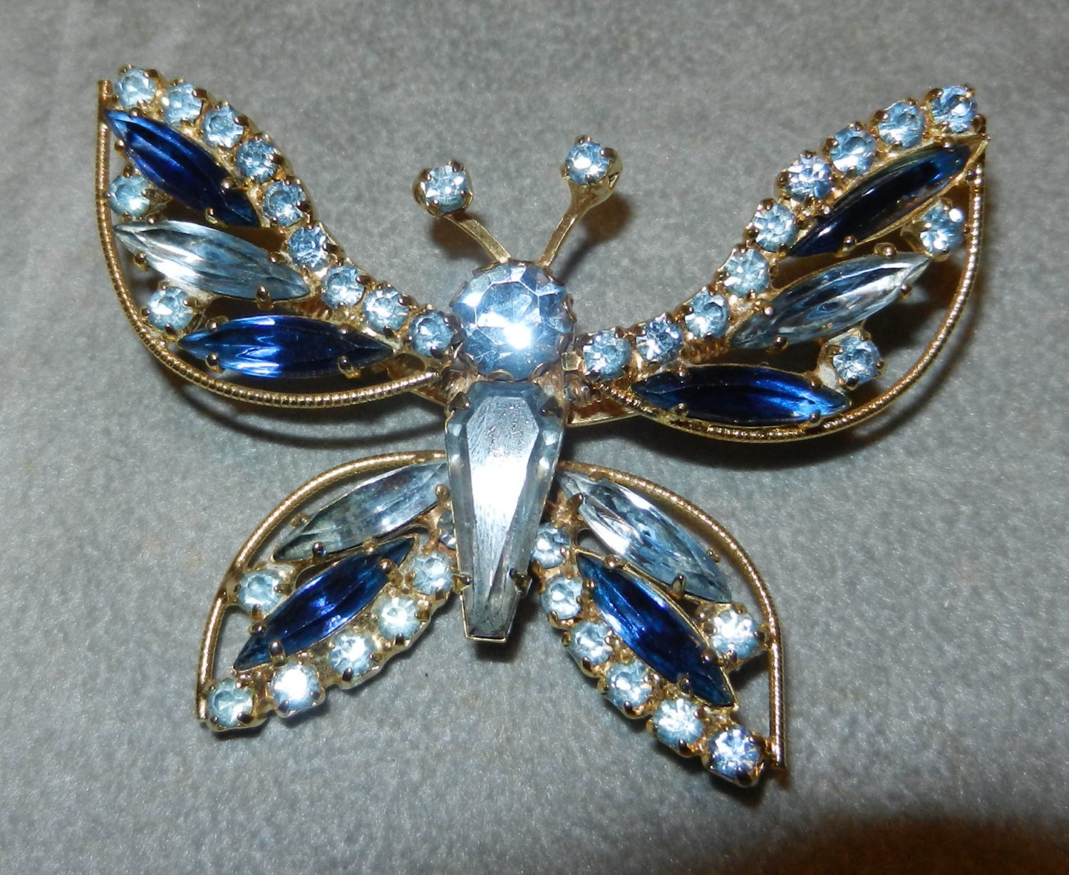 Signed Weiss Butterfly Brooch by Atticsnoops on Etsy