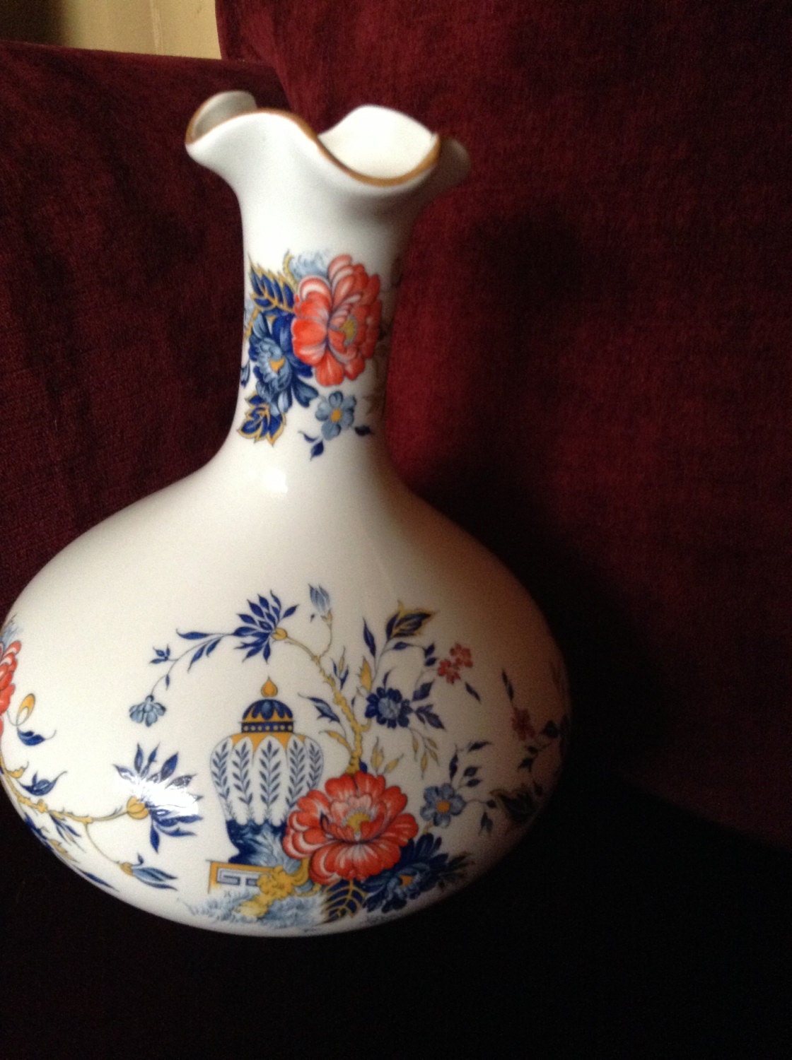 Crown Staffordshire Fine Bone China Pattern Penang Vase made