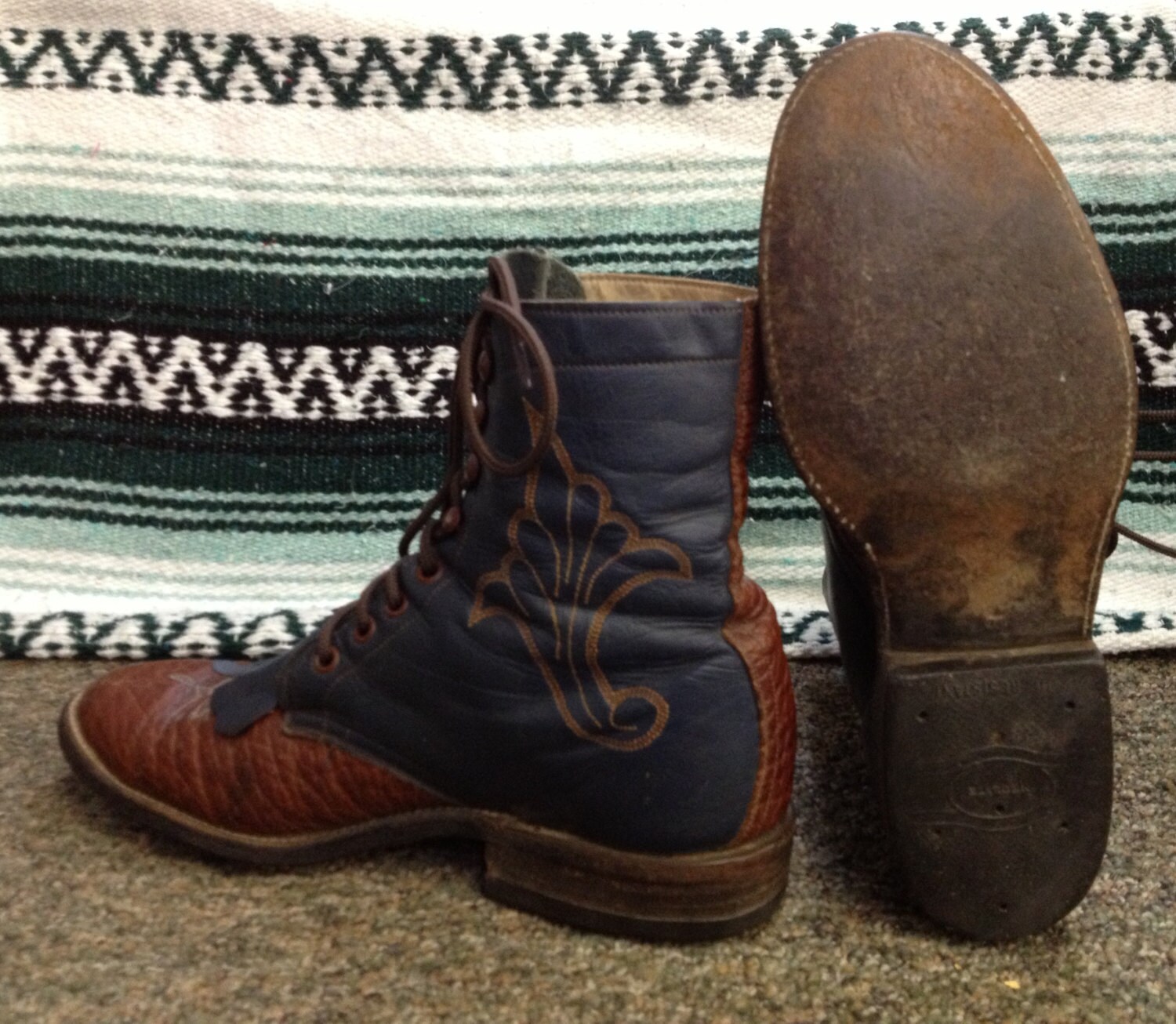 black mexican boots for men