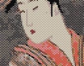 Japanese Geisha Peyote Stitch Bracelet Pattern