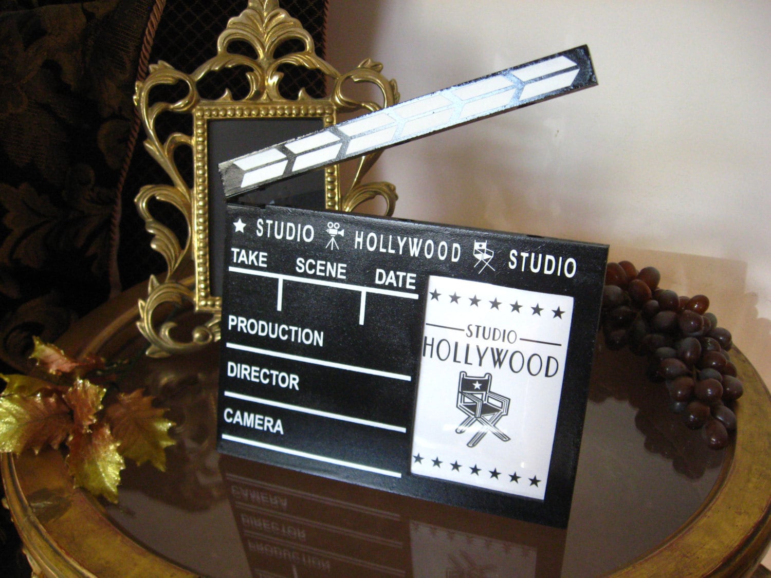 Hollywood Photo Frame And Clapper Board From Hollywood