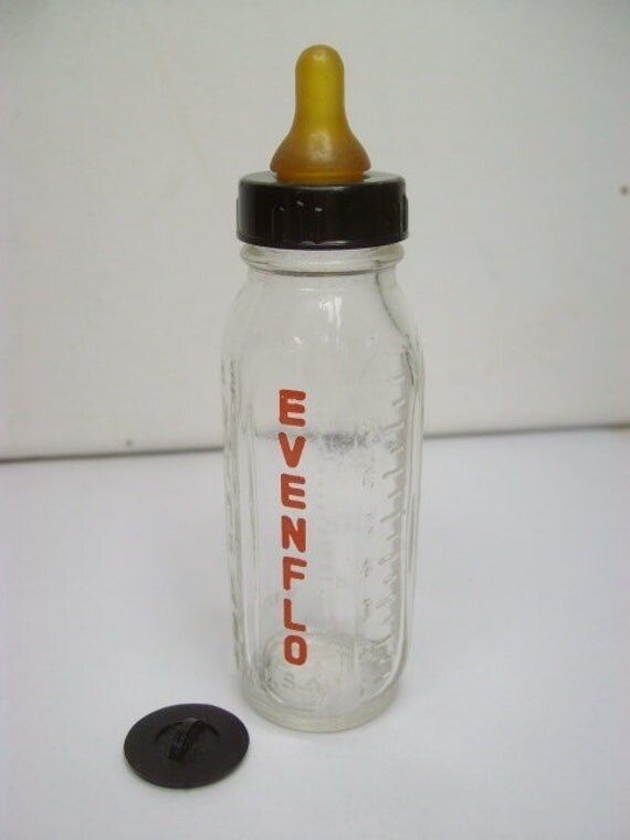 Vintage mini Evenflo glass advertising baby bottle salesmans