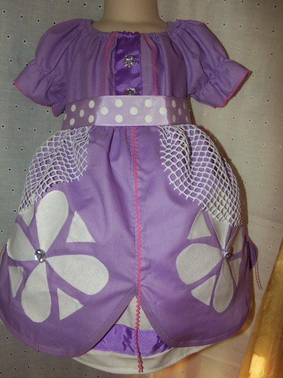 Items similar to Sofia the first inspired dress.Disney Costume ...