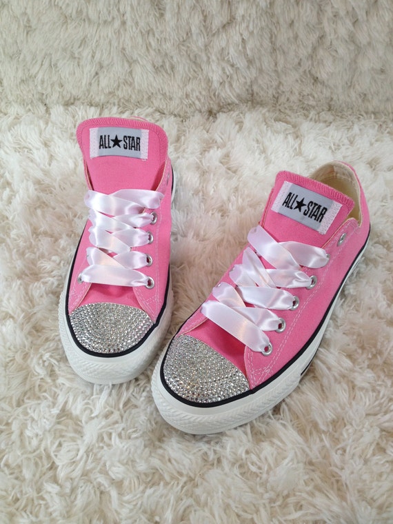 Bling Converse for adults by GirlyGlamFairy on Etsy