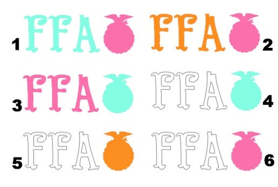 Items similar to FFA Emblem Vinyl Car Decal on Etsy