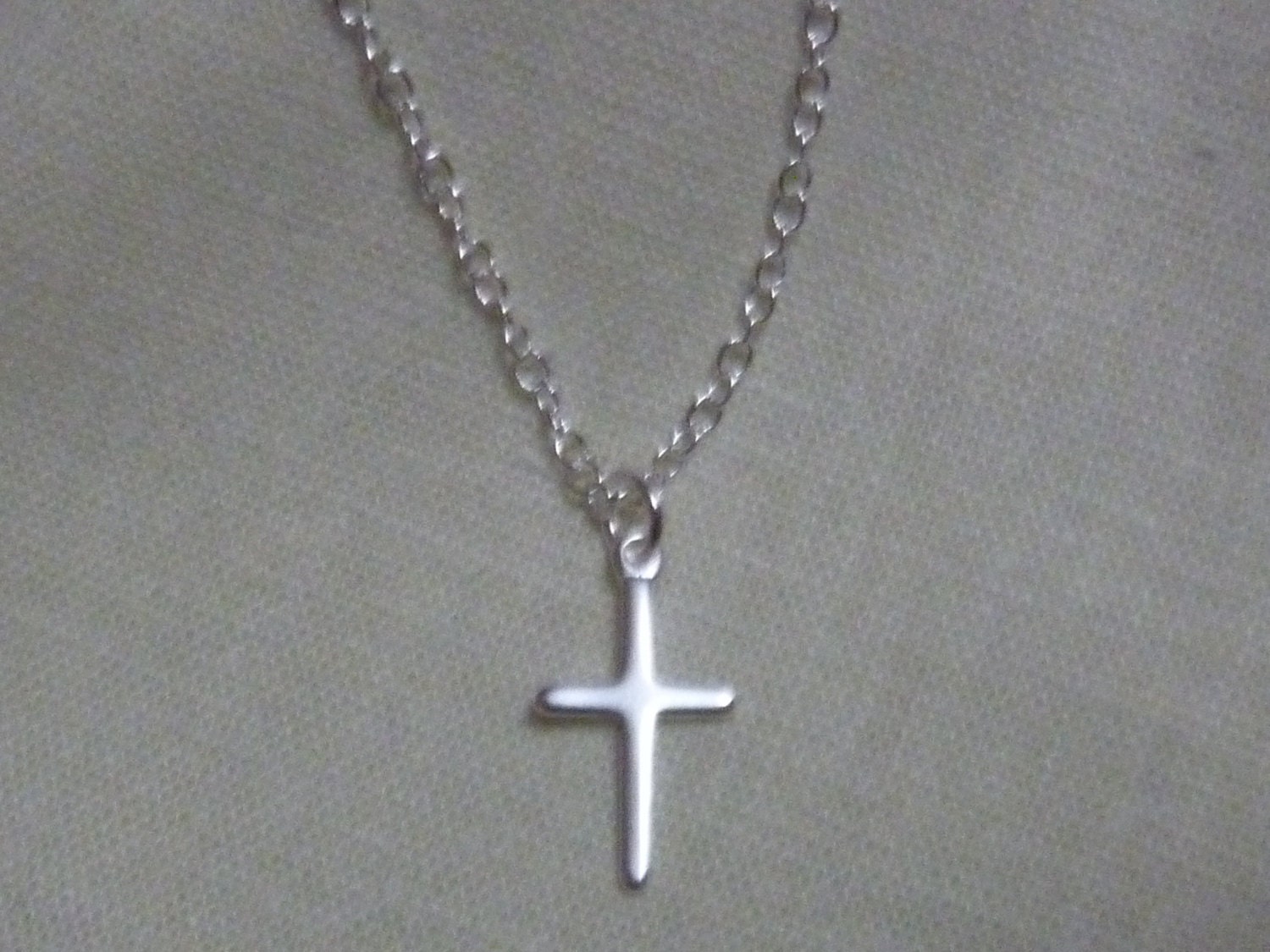 Sterling Silver Cross necklace ladies necklace girls