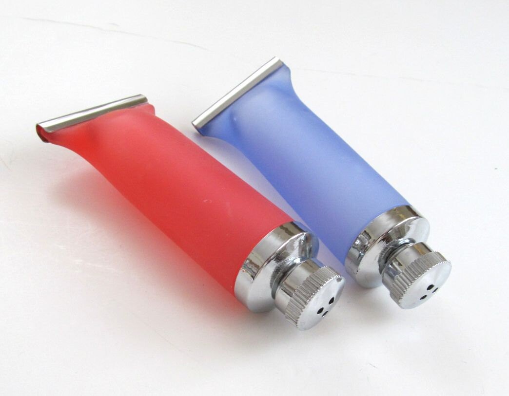 Vintage Salt & Pepper Shakers A Pair of Artists PAINT TUBES