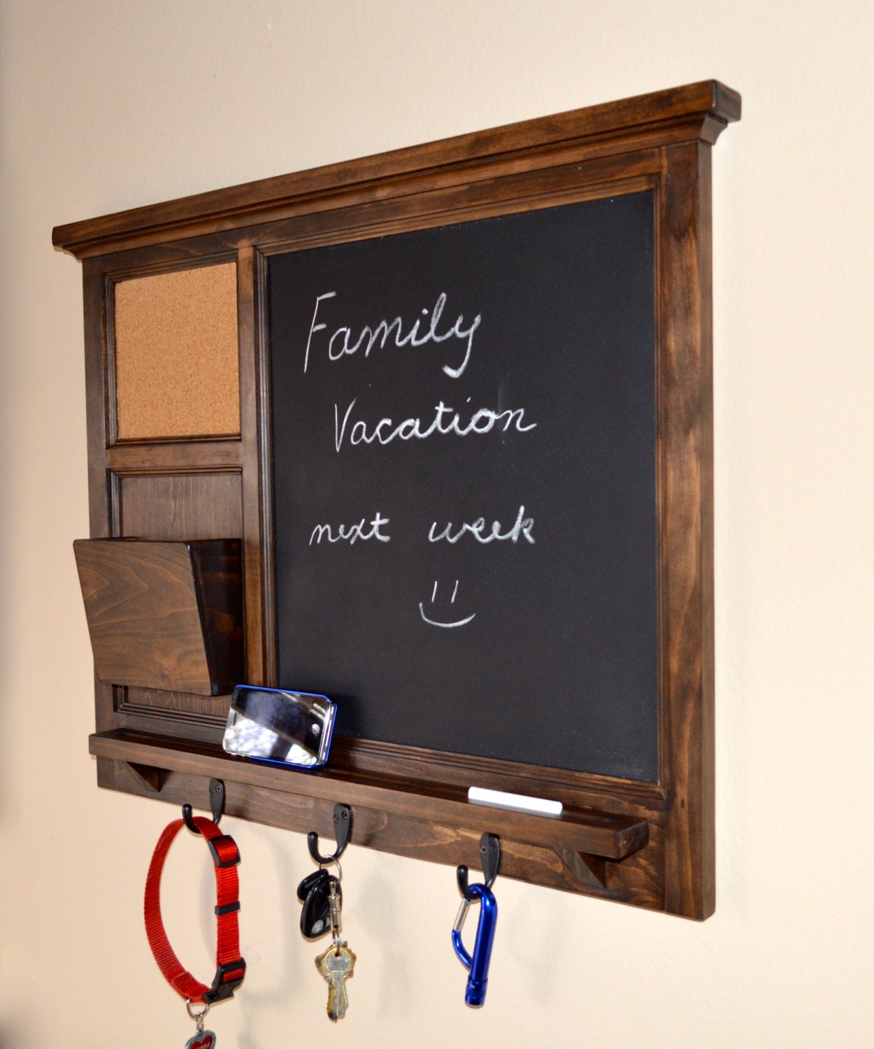 chalkboard key holder