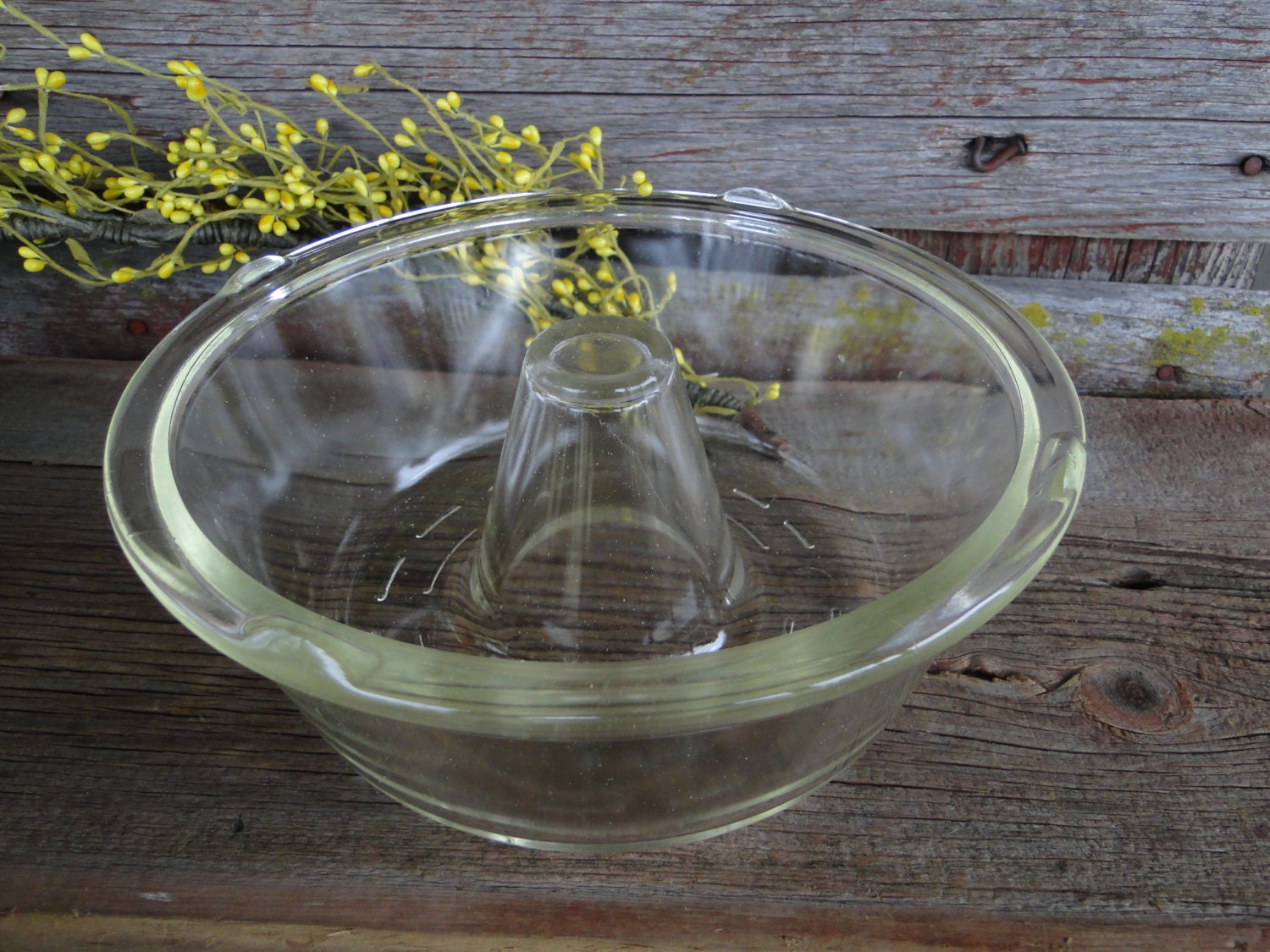 Vintage Glasbake Angel Food Cake Pan 1930's kitchen
