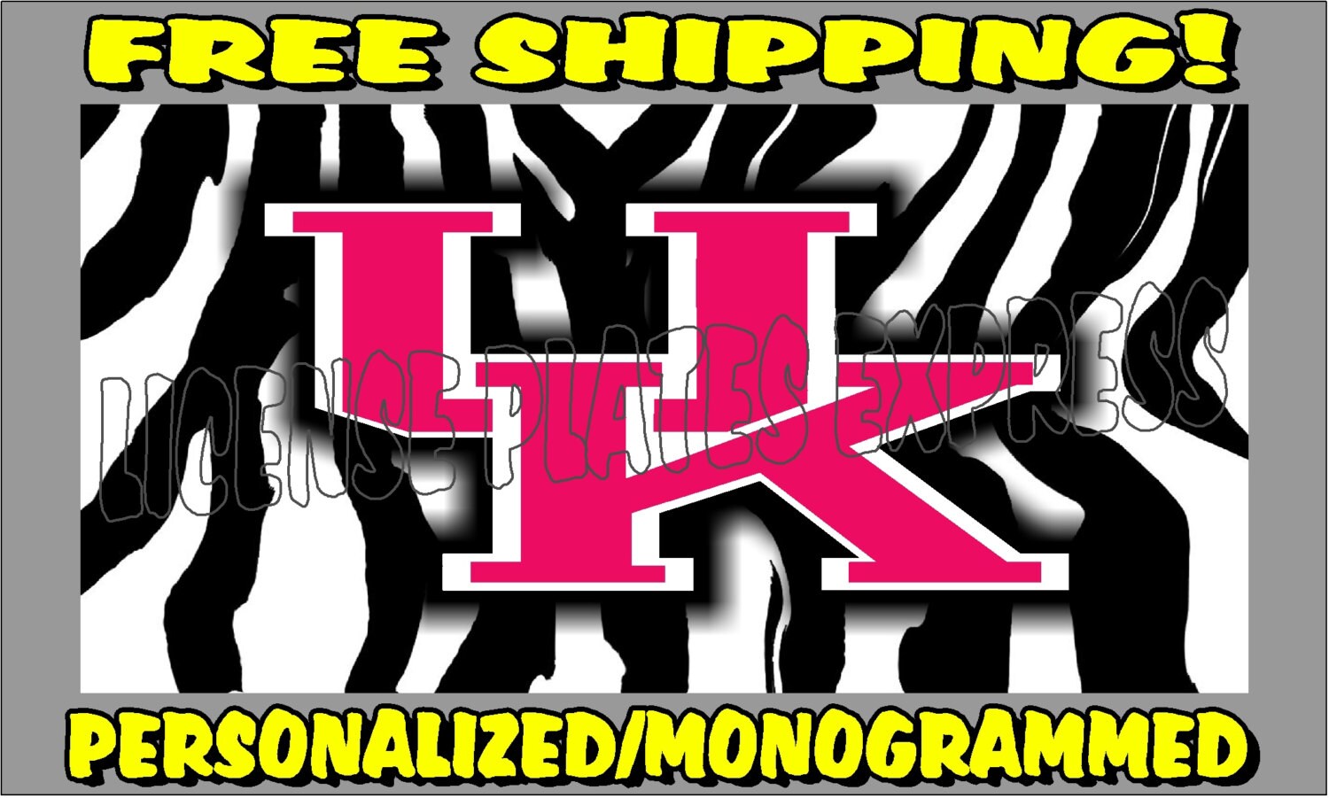 Personalized License Plate UK Kentucky Wildcats University