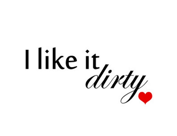Cute Valentines Day Card I Like it Dirty Valentines Day or