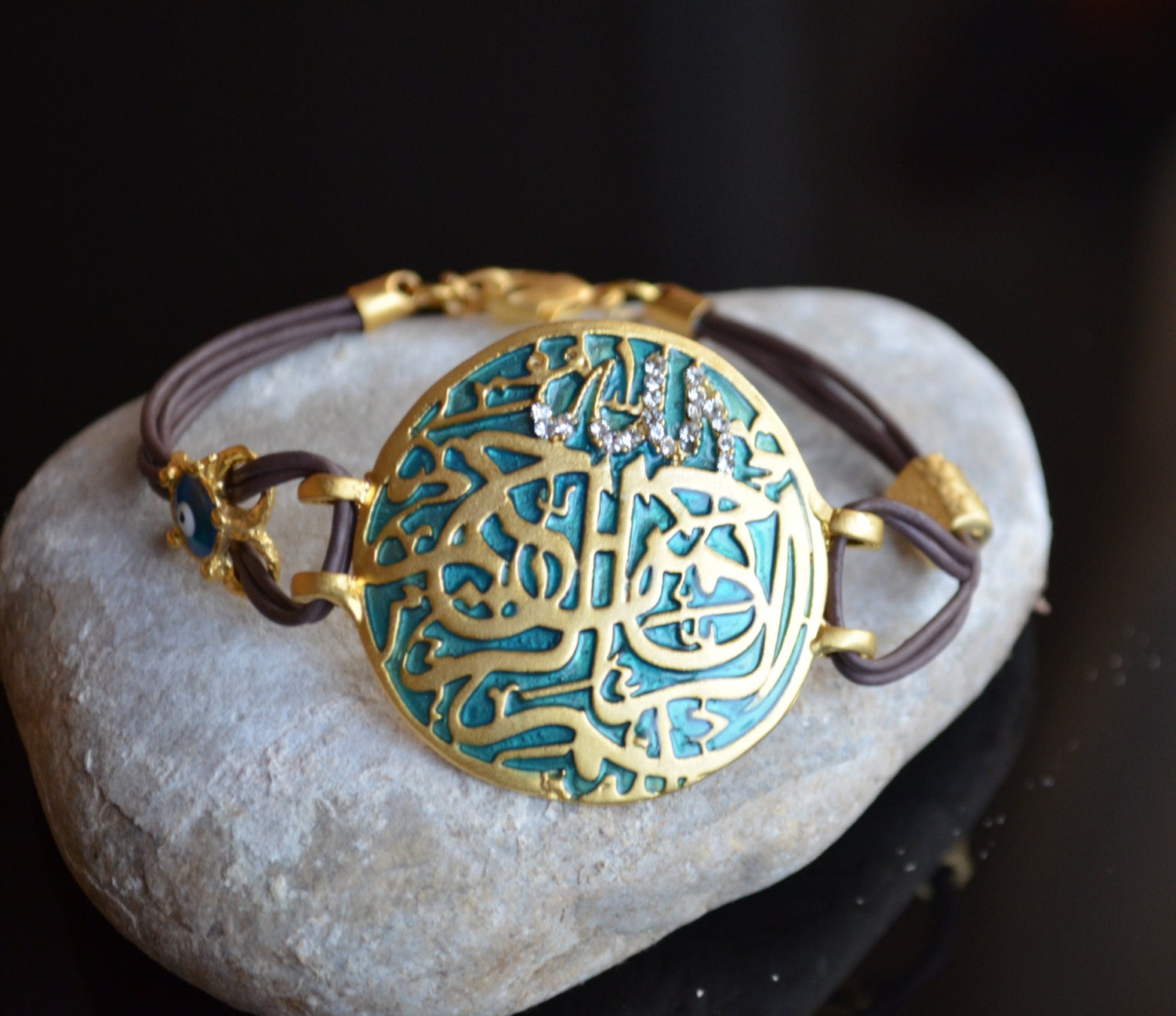 Hamsa Bracelet Allah Bracelet Arabic Calligraphy Bracelet