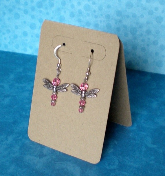 25 Blank Tent Standing Earring Display Cards by HoneyLanePaperie