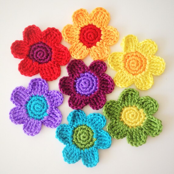 Items Similar To Crochet Flower Garland Bunting On Etsy