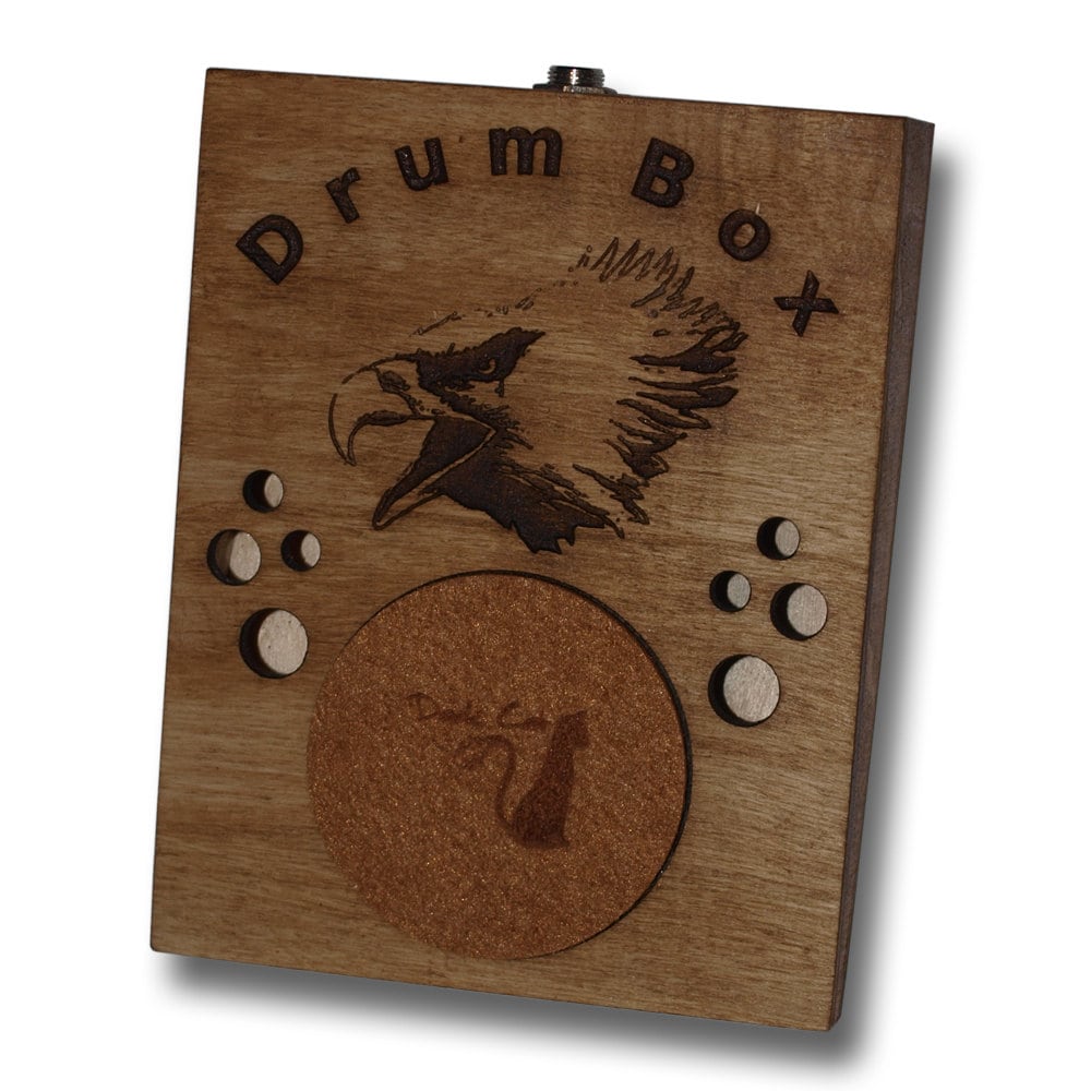 Eagle Stompbox Rhythm Foot Drum Stomp box Cigar Box by Darkcatws