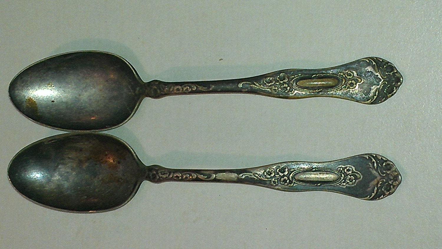 Pair of Tea Spoons June 8 1881 Rogers A1