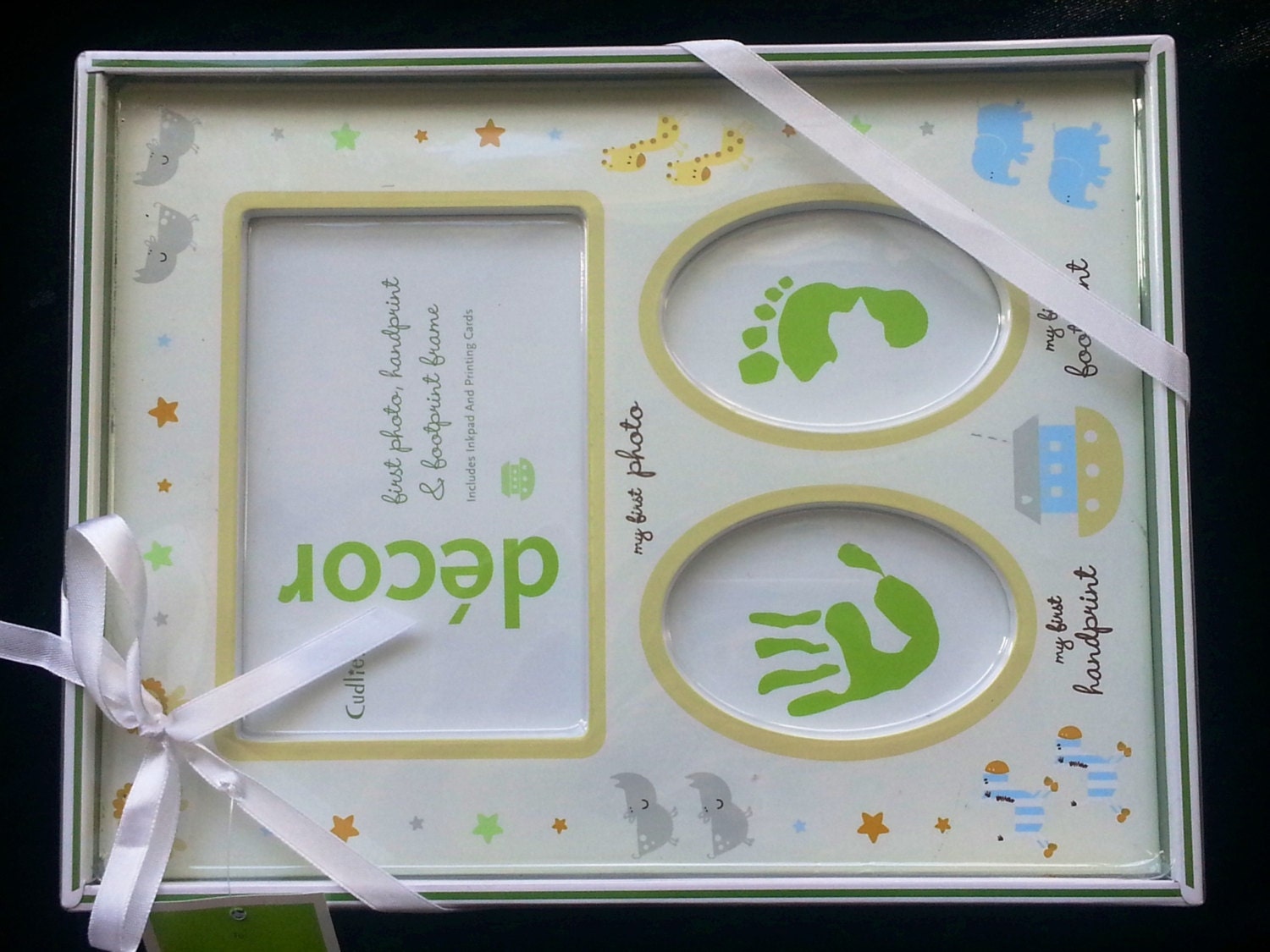 New Baby Keepsake Babys First Handprint First Footprint and