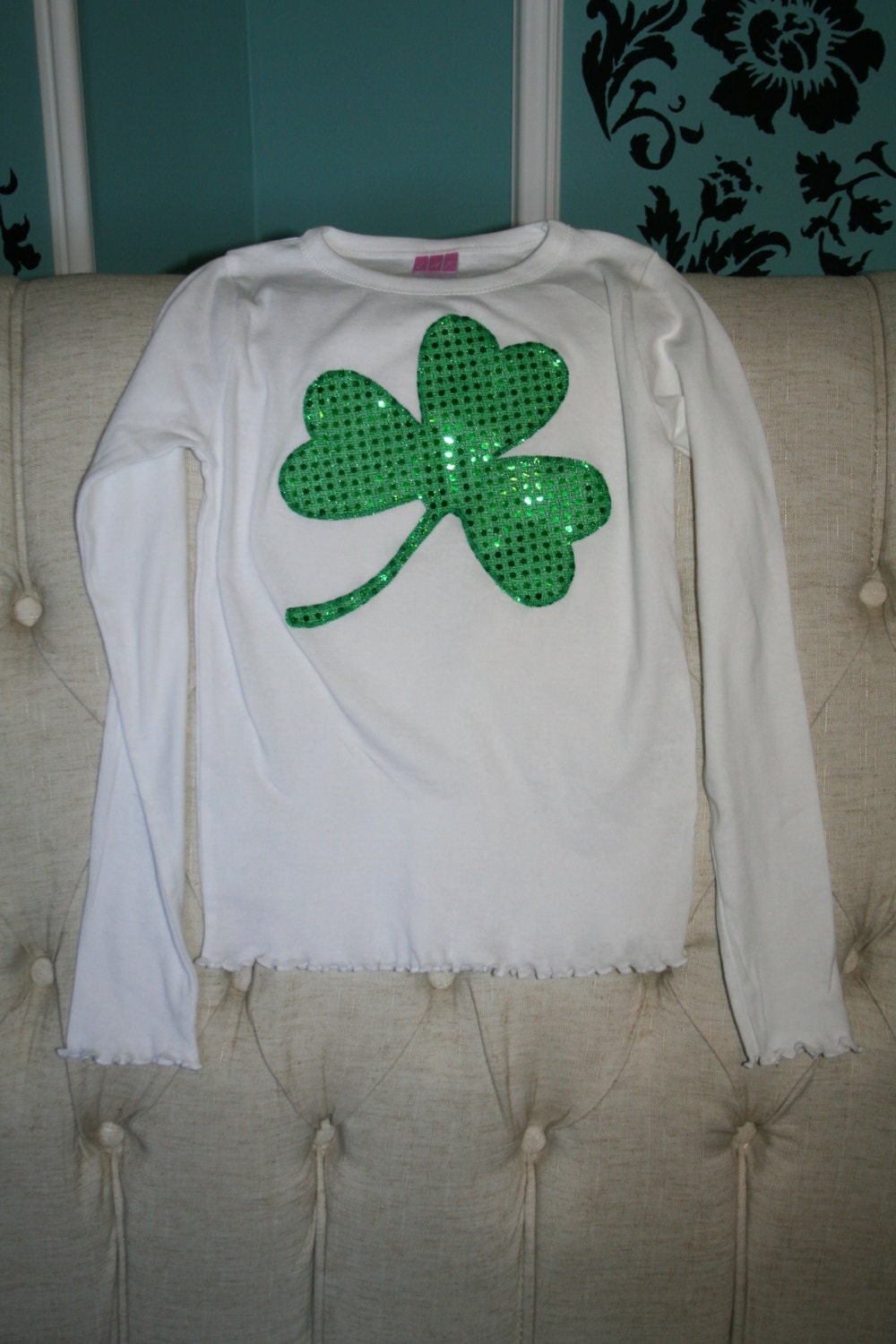 st patricks day sequin shirt