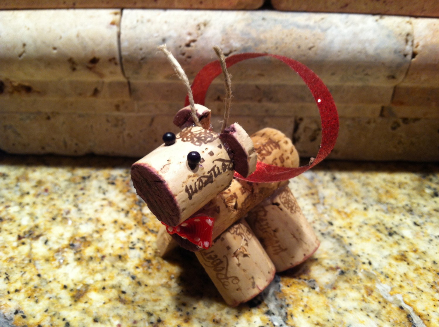 wine cork reindeer christmas ornament wine cork reindeer christmas ornament
