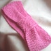 HandmadeLittleCreations Hand Knitted Wide Stylish Headband/ Earwarmer In Gorgeous Candy  Pink