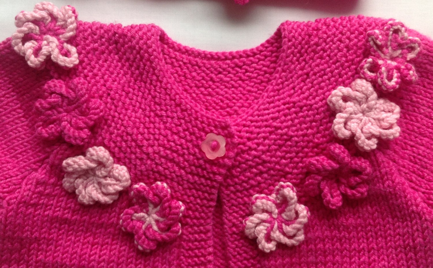 Pink Baby Sweater Toddler Cardigan Girls Sweater Matching