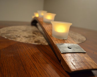 Wine Stave Candle Holder