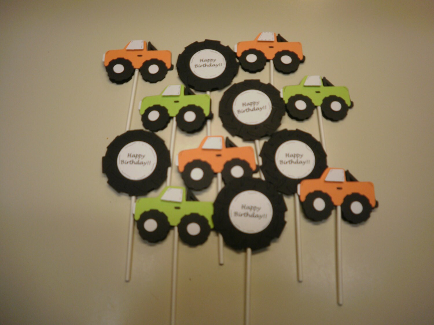 Monster Truck Cupcake Toppers