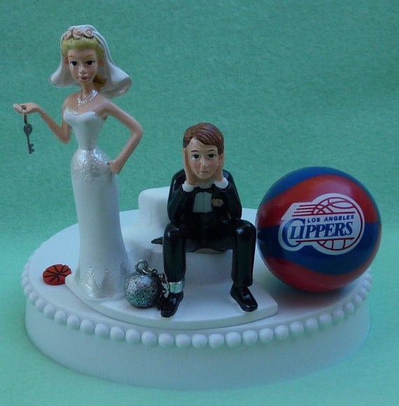  Wedding  Cake  Topper  Los  Angeles  Clippers LA Clips Basketball