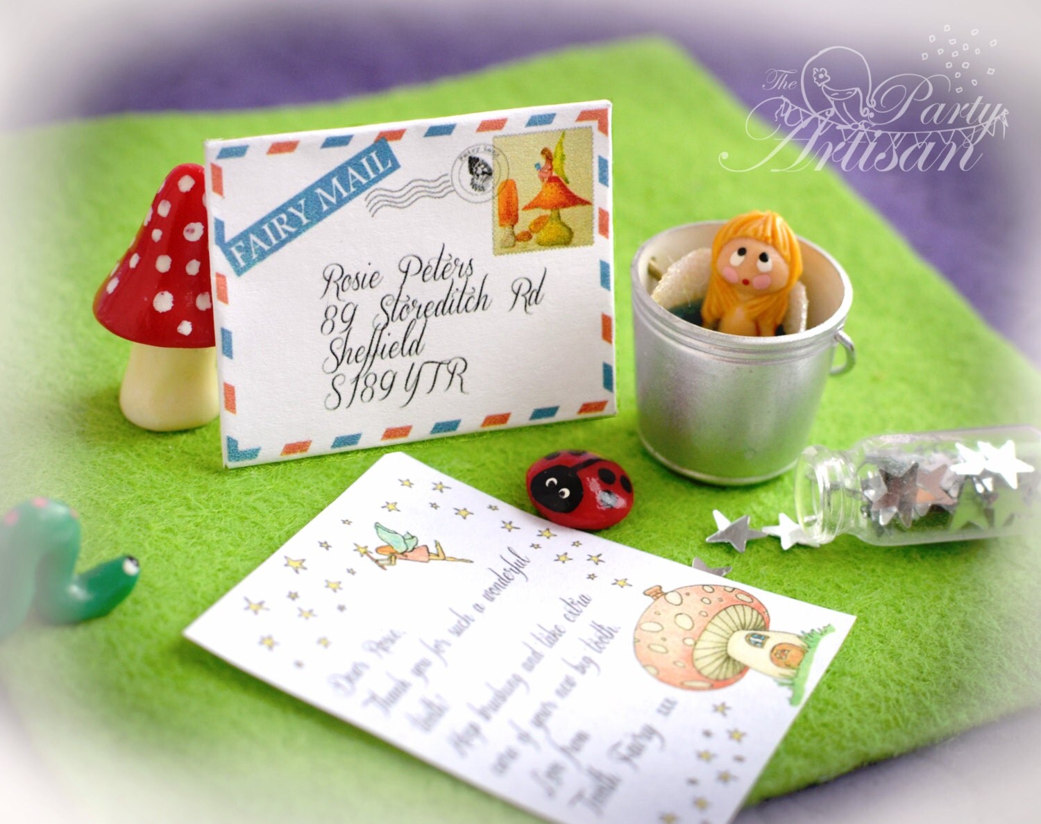 instant tiny tooth fairy letter certificate by thepartyartisan