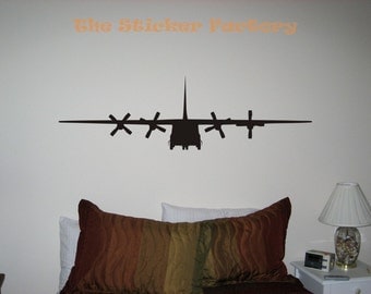 C-130 Military Airplane Vinyl Wall Art Decor Decal Stickers