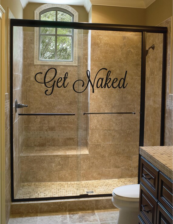 Get Naked Bathroom Wall Decal